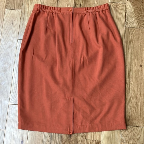 Vintage plus burnt orange pencil skirt size 18 - Picture 3 of 3